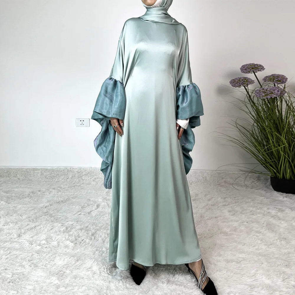 Desert Elegance Unisex Abaya - Handmade Najaf Fabric with Deconstructed Embroidery #22-11