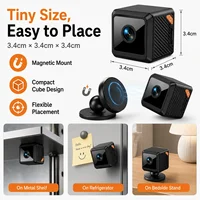 Mini caméra WiFi 1080P, vision nocturne, sécurité domestique intelligente, surveillance CCTV, camping en plein air, caméra subminiature 5
