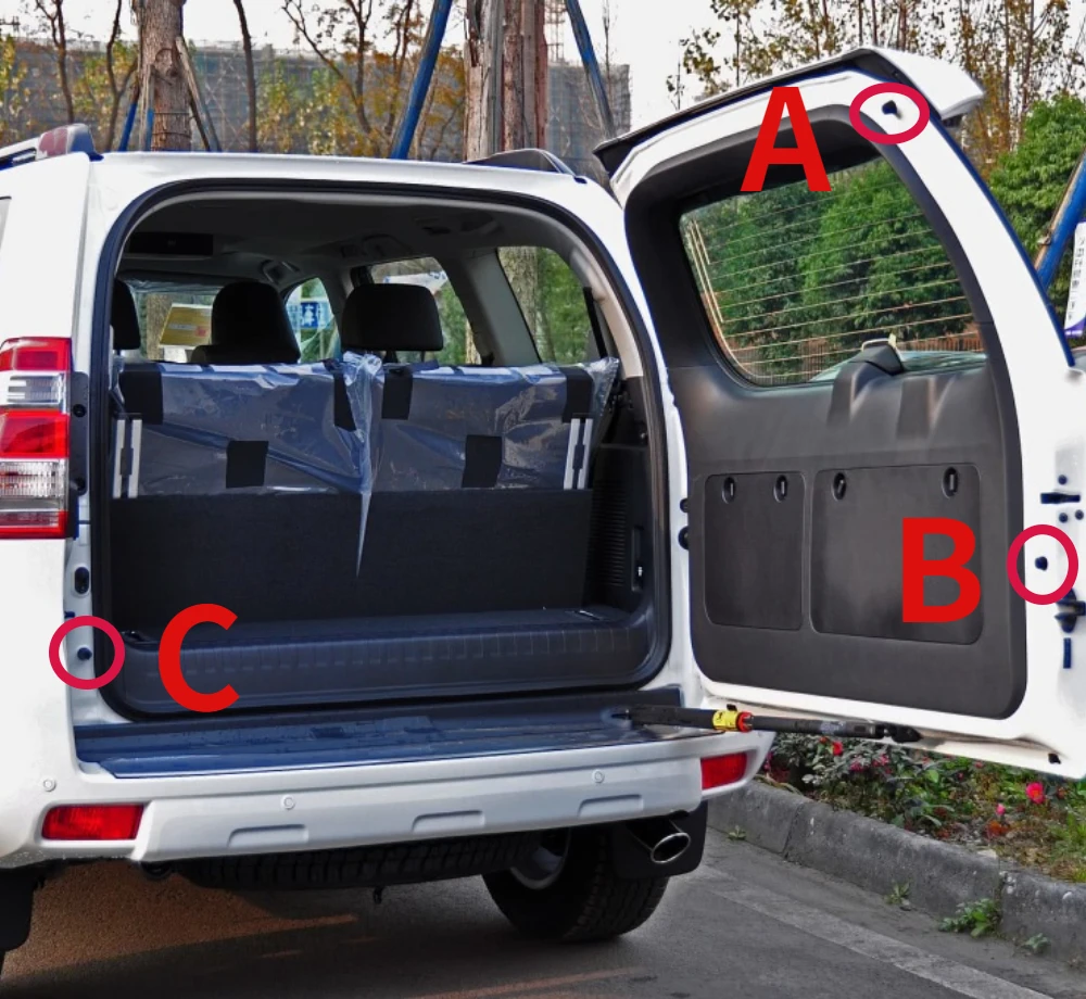 For Toyota PRADO LC120 LC150 RAV4 Tailgate Buffer Rubber Pier Tailgate