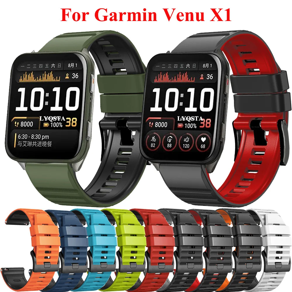 Premium Sports Silicone Watch Strap for Smartwatches - Enhanced Comfort and Style
