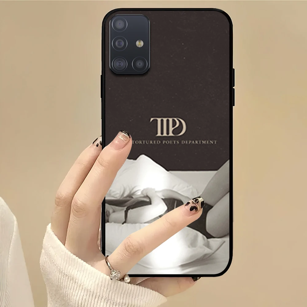 thumbnail image 1 of Funda para teléfono Singer T-Taylor S-SwiftS TTPD para Samsung S22 S23 A73 A72 A71 A54 A53 E ULTRA Color Soft Shell, 1 of 4
