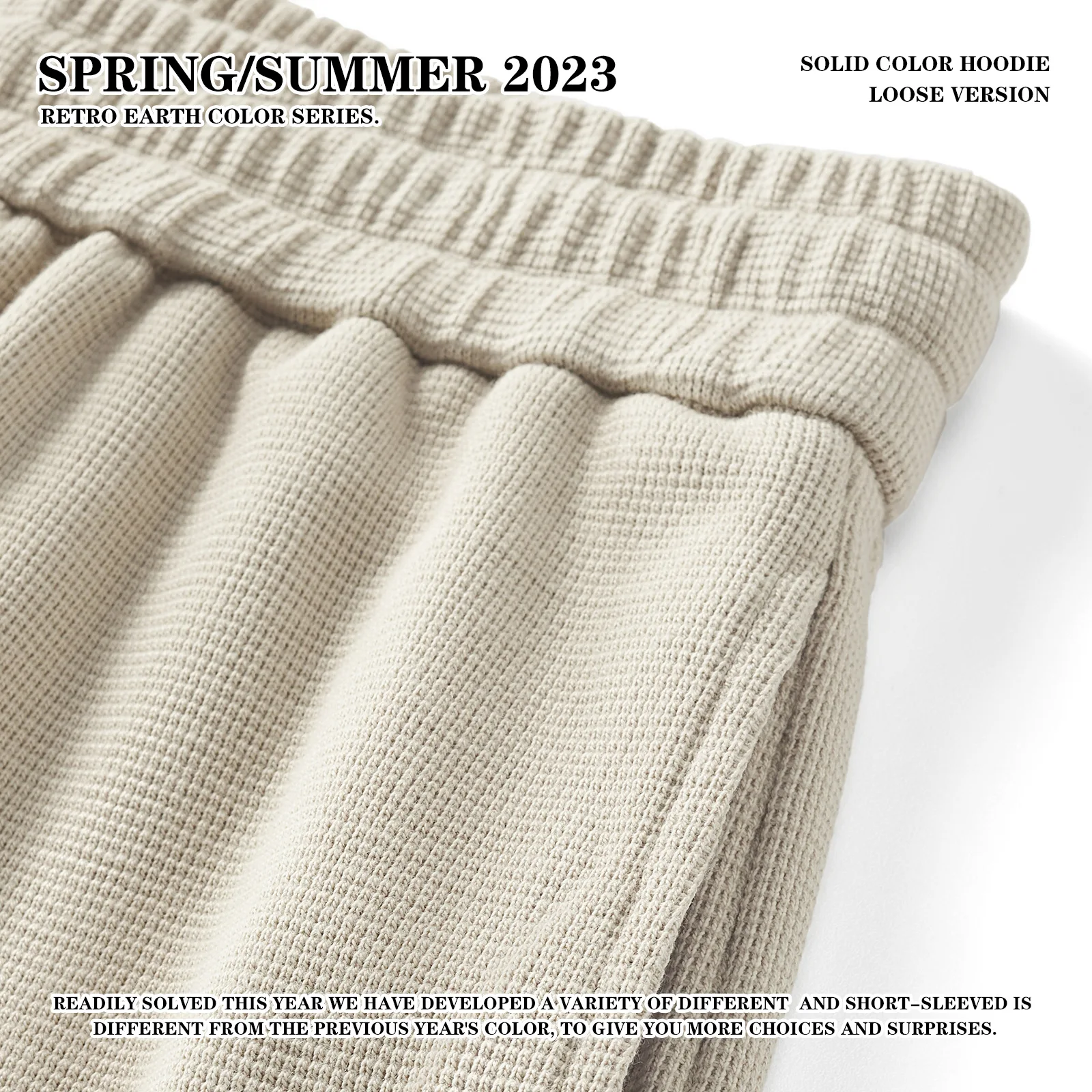 Men's New Summer HeavyWeight 330GSM Cotton Waffle Shorts For Male Unisex High Street Y2K Casual Fashion Design Loose Solid Pants