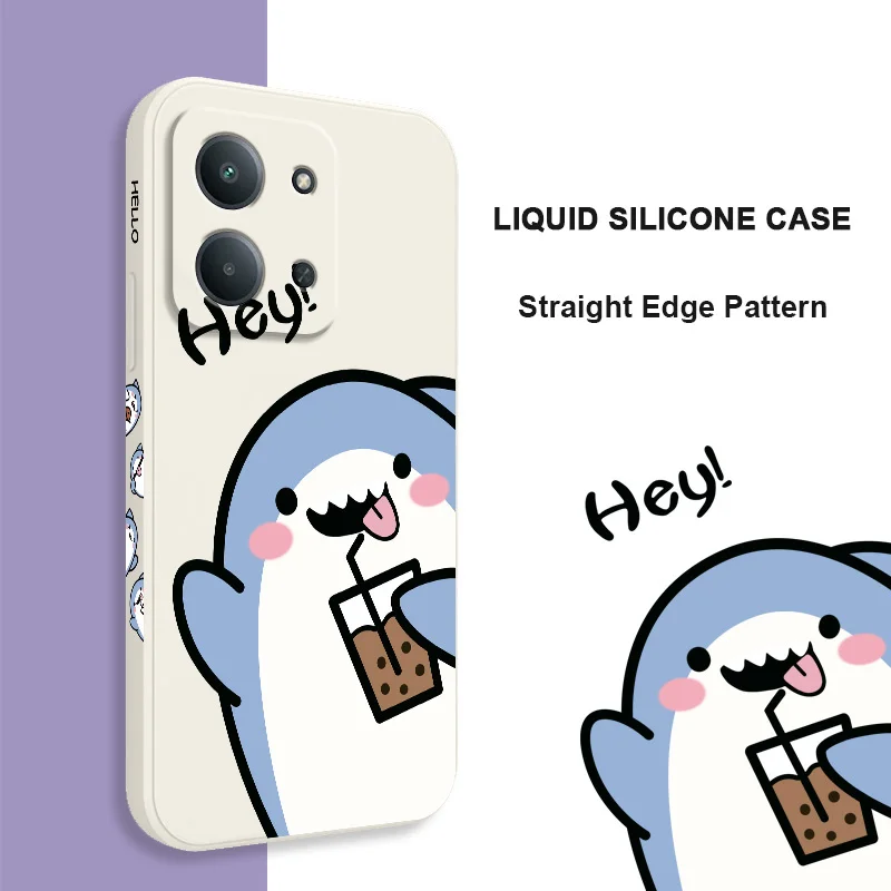 Adorable Shark Silicone Soft Phone Case