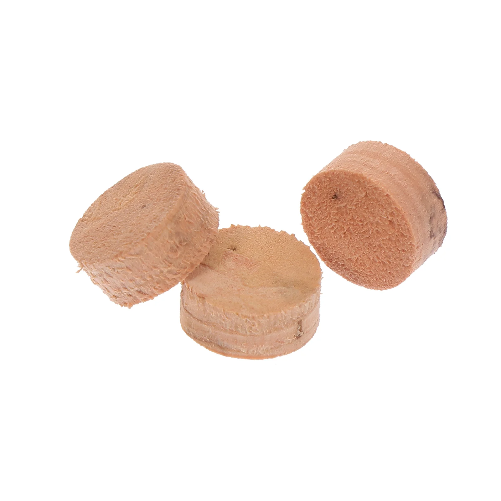 3 Pcs Soft Natural Cork Trombone Water Key Pads Replacement Cushions Musical Instruments Trombone Accessories Wood Cork Pads