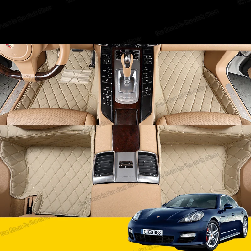 

lsrtw2017 leather car floor mats for porsche panamera 2010-2020 2019 2018 2017 2016 2015 2014 2013 2012 accessories 971 970 rug