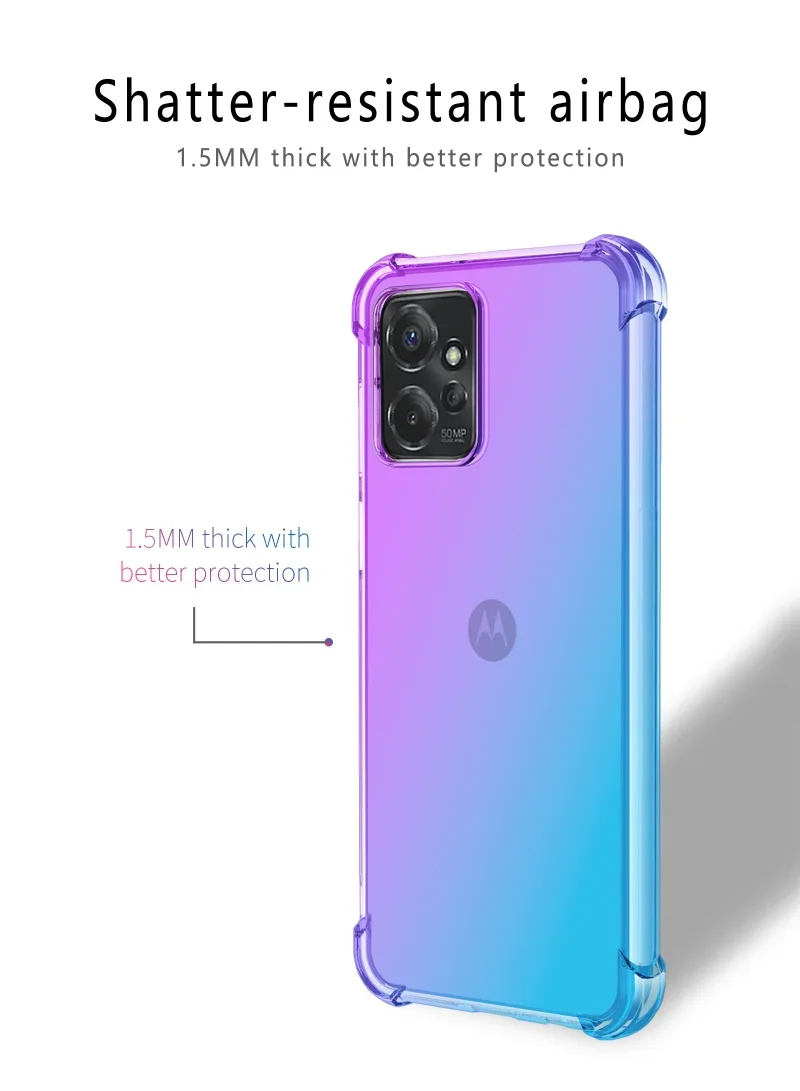 Shockproof Gradient Airbag TPU Protective Phone Case