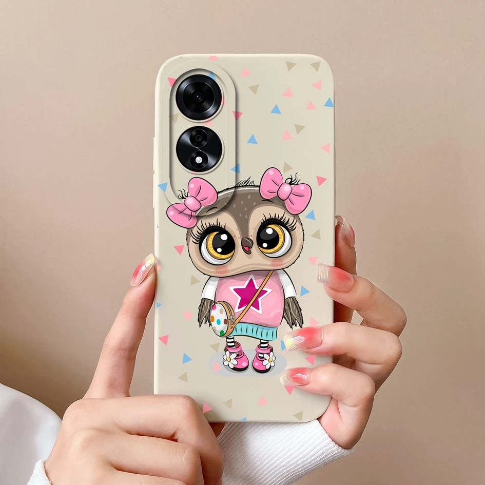 Cover Per OPPO A60 4G Con Disegni Cuore - 3 Pezzi Di Custodia Sottile In TPU Morbido, Silicone Antiurto E Antigraffio