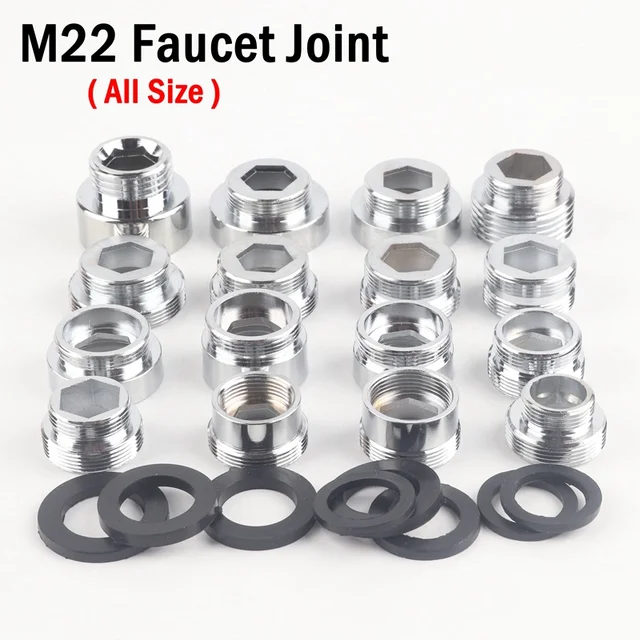 Rozsdamentes Acél M22 - M26 Szál Csatlakozó Csaptelepek Illesztései Vízcsap Adapter Víztisztító Tartozék Kert Öntöző Alkatrészek - Image 6