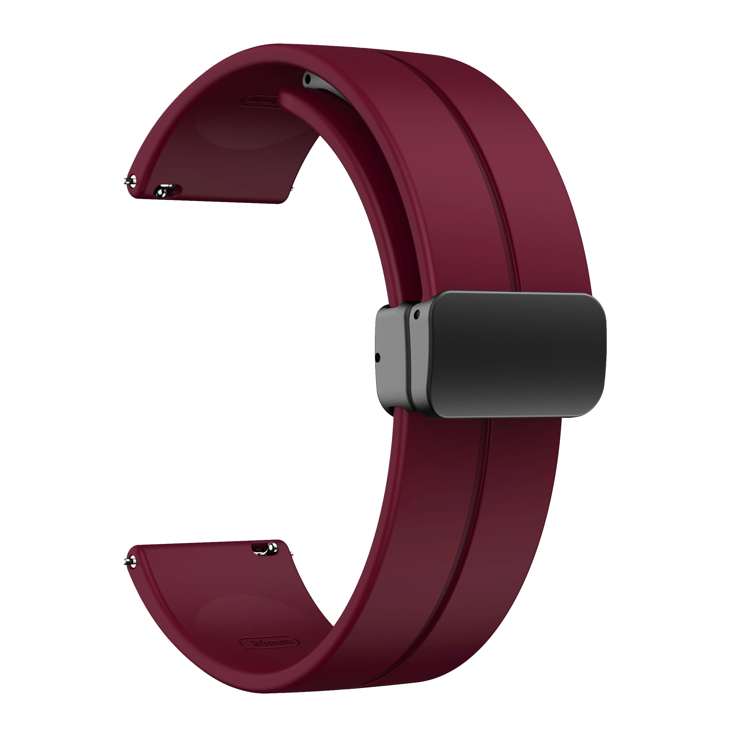 Sport Silicone Magnetic Buckle Strap, 20mm/22mm - Versatile, Comfortable, and Durable Band