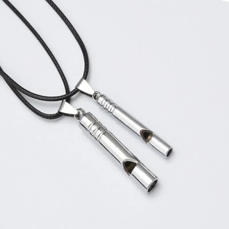 Ultra-light Titanium Whistle Rope Camping Whistle Portable Emergency Hiking Outdoor Survival Tool Camping Hiking Adventure