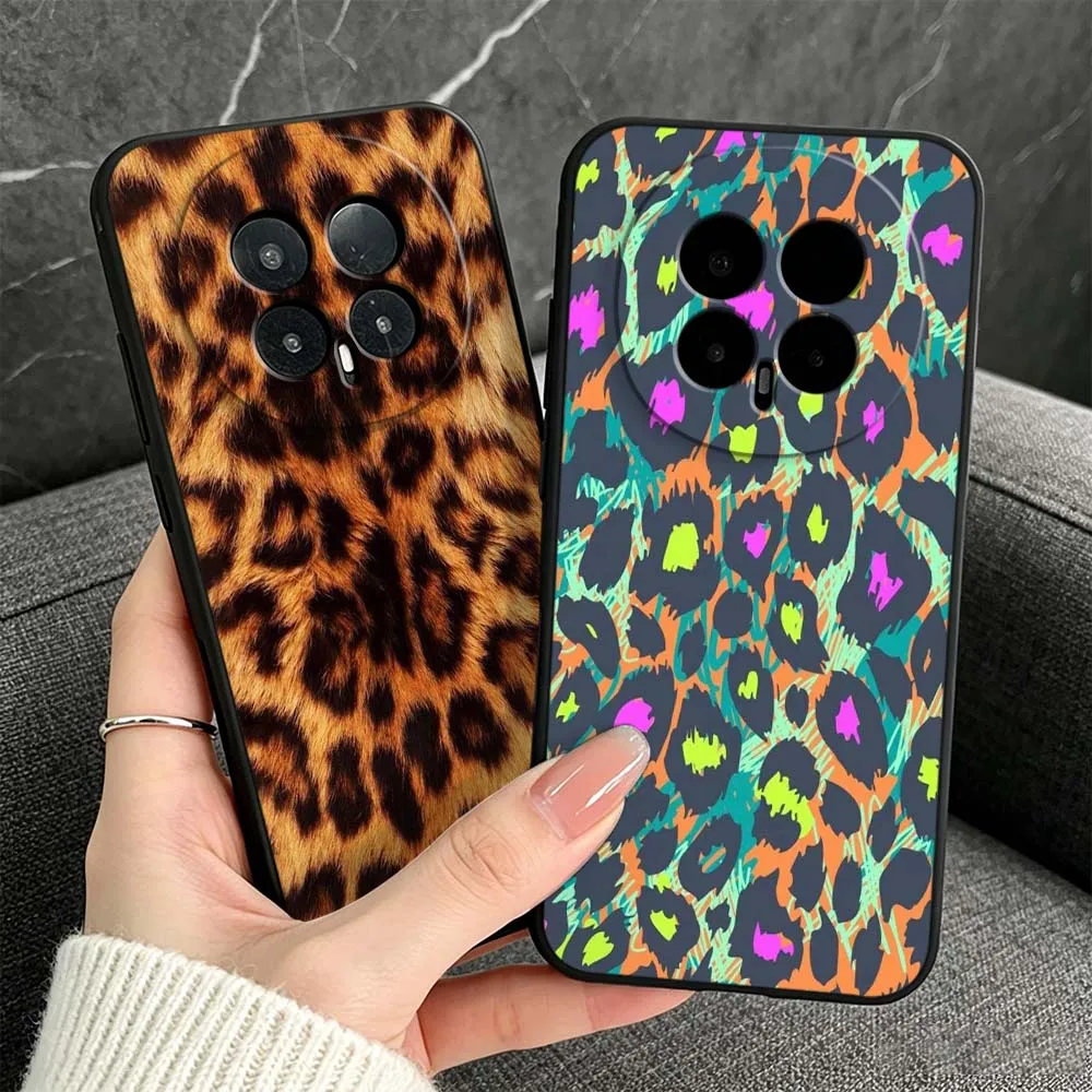 Leopard Print Brown Black Phone Case