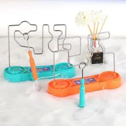 Crianças colisão choque elétrico brinquedo educação elétrica toque labirinto jogo festa engraçado jogo divertido brinquedos para crianças ciência experimento presente