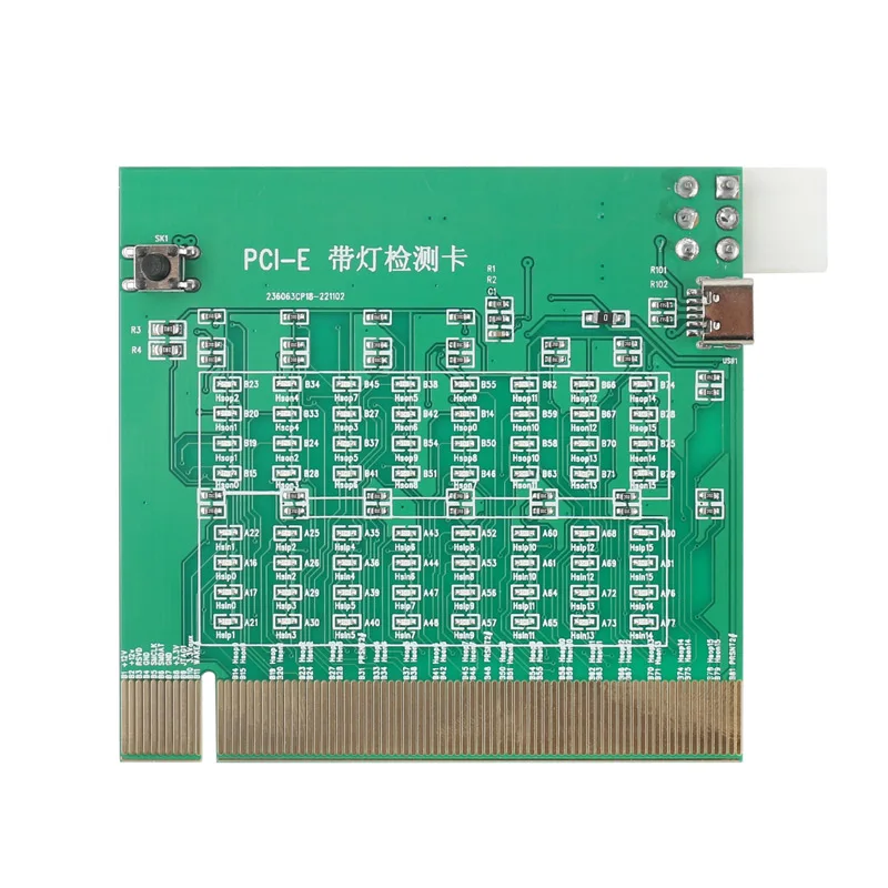 PCI-E 16X 8X 4X PCI Express Slot Tester Card For Motherbaor Detect