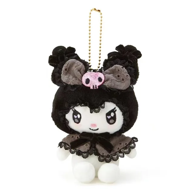 Sanrioed Kuromi My Melody Sweet Lolitas Stuffed Plush Doll Kawaii Cute Plushie Toys Pendant Key Chain Ornament Girl Gift 12cm