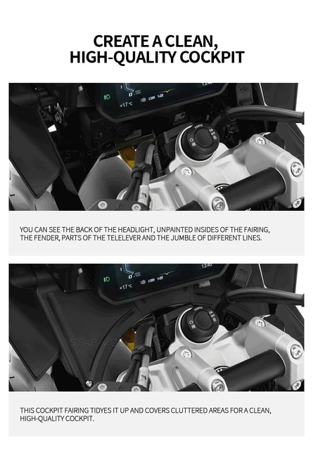 Deflector De Viento Y Tornillo De Ajuste Para BMW R1200GS (2004-2017) - Material ABS, Instalación Directa