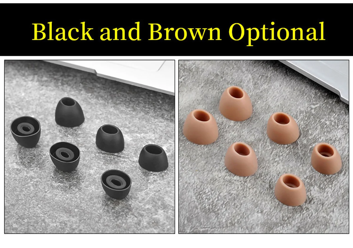 6Pcs Silicone Ear Tips for Xiaomi Active Noise Cancelling Collar Bluetooth Eartips cmq3 headphones Tips Oval mouth
