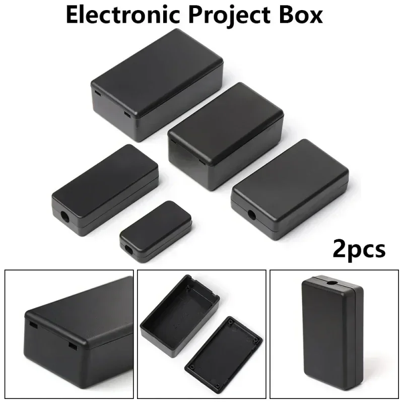 2pcs Waterproof DIY Housing Instrument Case ABS Plastic Project Box Storage Case Enclosure Boxes Electronic Supplies electronic enclosure case,electrical box