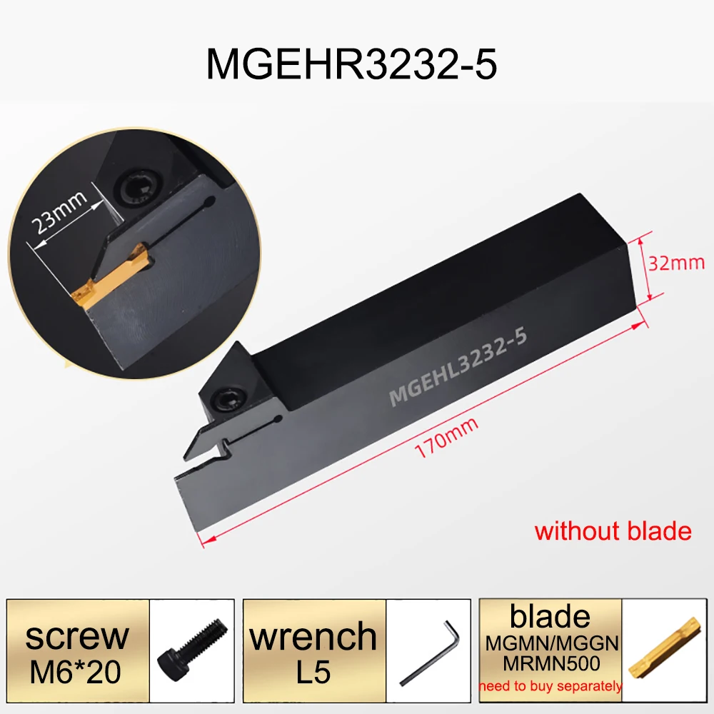 1PCS MGEHL MGEHR1010 MGEHR1212 MGEHR1616 MGEHR MGEHR2525 MGEHR3232 1.5mm 2mm 3mm 4mm 5mm CNC Lathe Turning Tool Holder