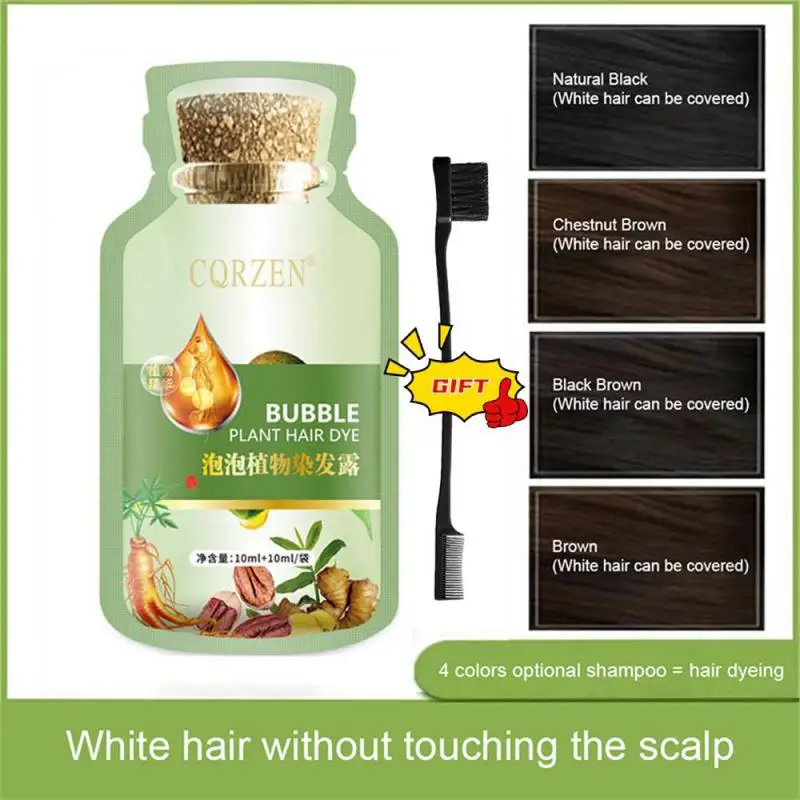 

Hair Dye Shampoo Natural Plant Bubble Hair Dye Long-lasting Hair Color Convenient And Effective Hair Coloring Shampoo For Unisex