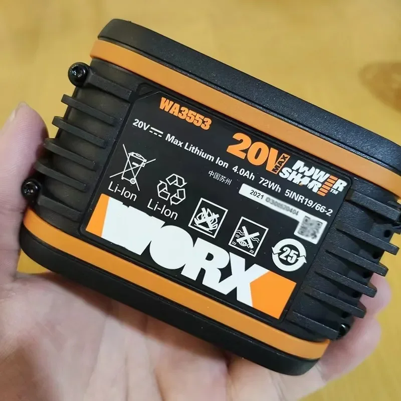 100%Original 4000 For WORX WA3553 WG630 WG629 WX372 WX390 WX394 WX550 WX523 WX802 WX858 WX900 Power tool battery