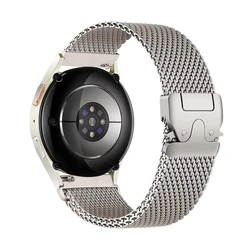 Elegant Milanese Mesh Metal Watch Strap - 20mm/22mm Luxury Wristband Adjustment - 22mm watch strap (Titanium)