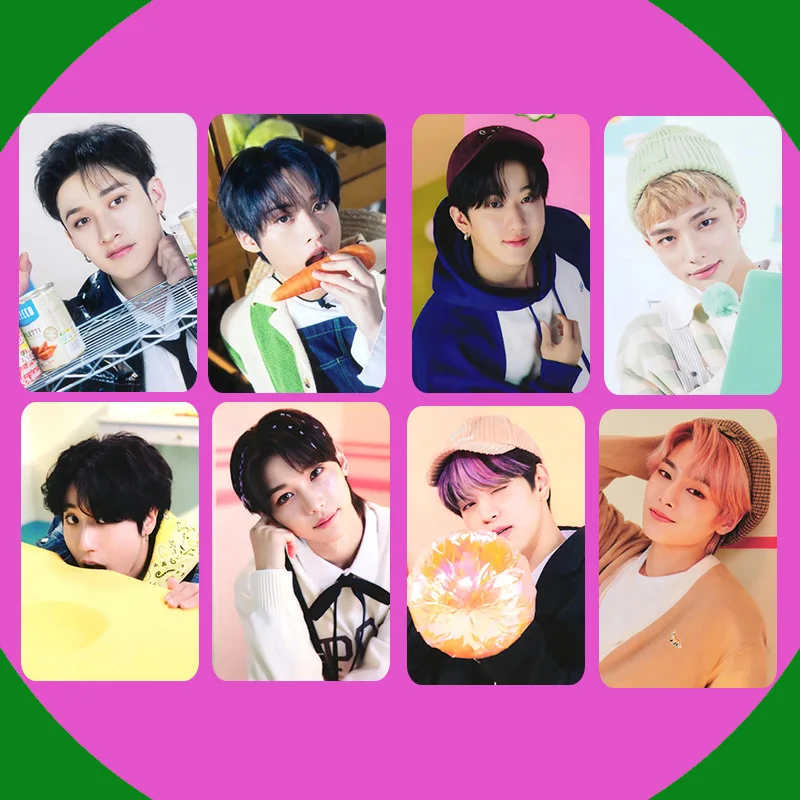 

Детская походная открытка KPOP 8 шт./набор 2023 сезон поздравления Фотокарта мини-мир ломо-карты Феликс гиньцзинь BangChan коллекция поклонников