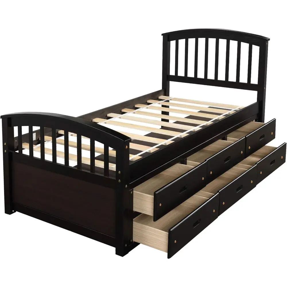 Twin Storage Platform Bed 4
