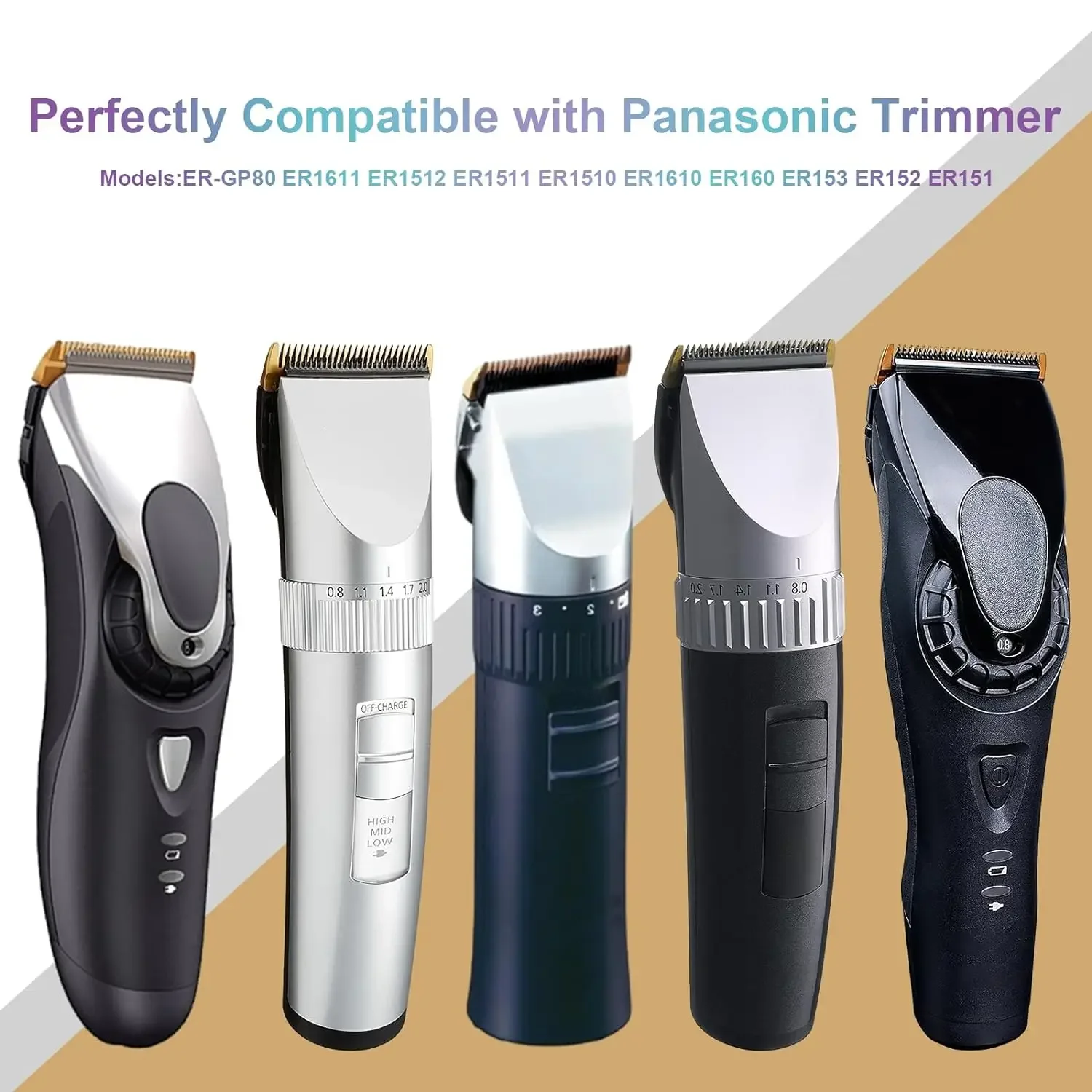 Professional Blade Fit For Panasonic Hair Trimmer ER-GP80，ER1611