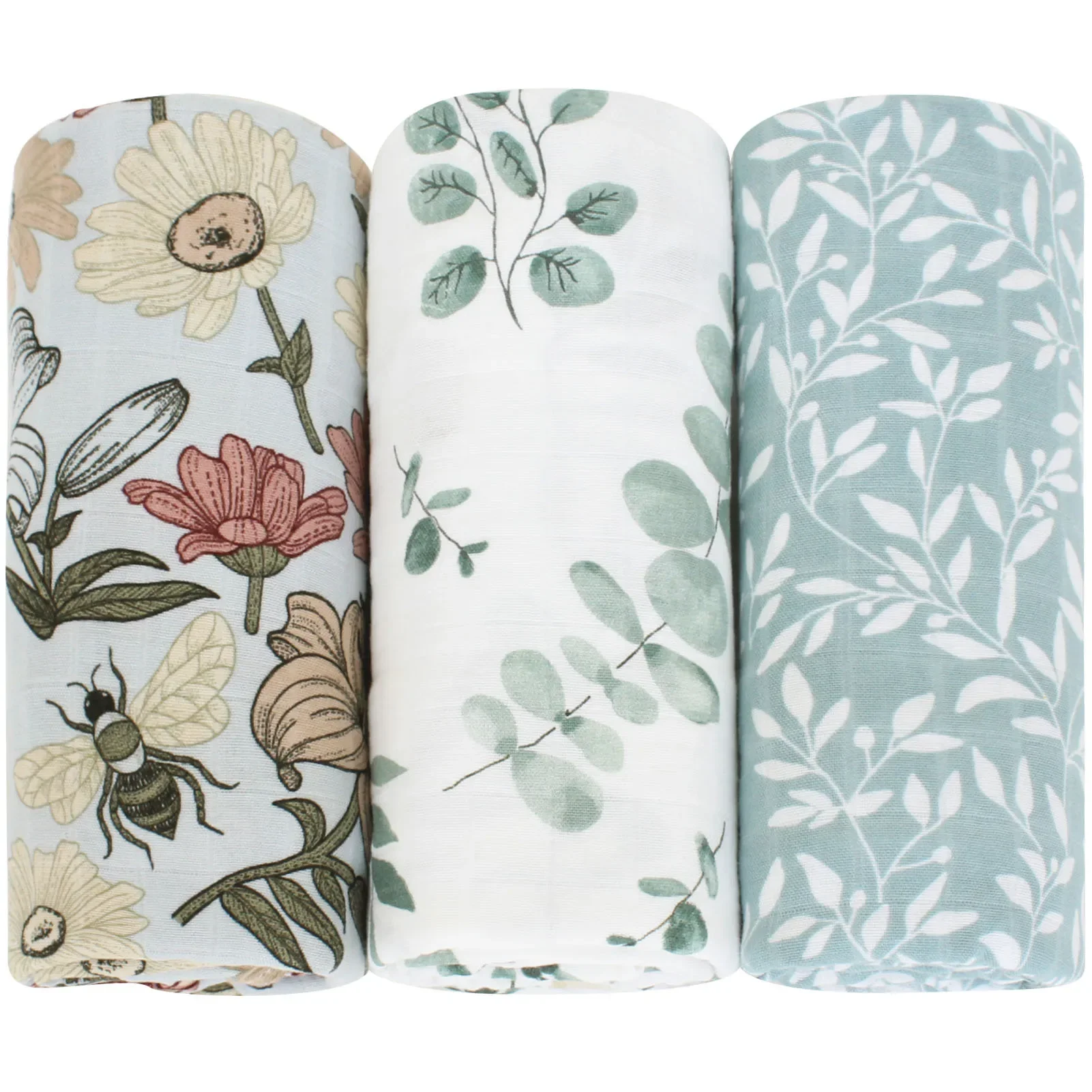 120cm Muslin Bamboo Cotton Towels Baby Blankets Newborn Swaddle wrap Scarf bath Towel Handkerchief Feeding Face Washcloth Wipe 5