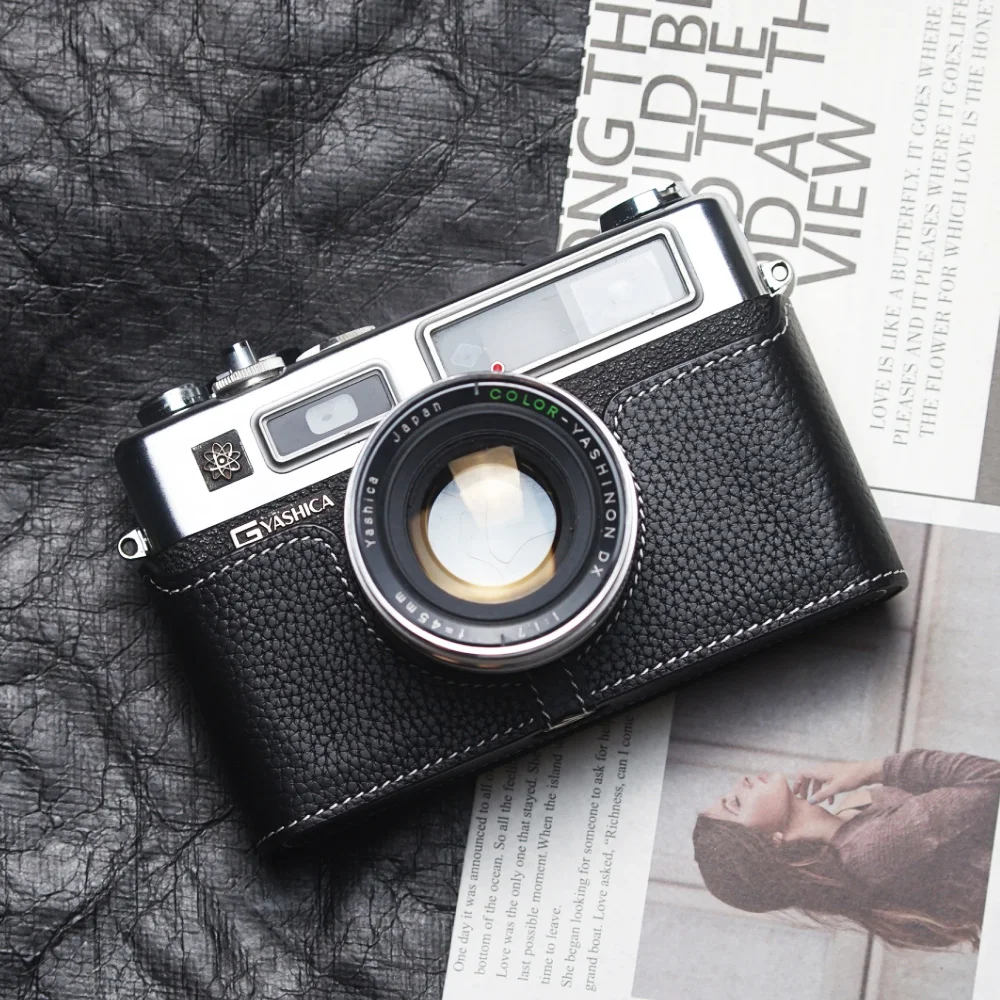 Handmade Genuine Leather Protective Half Case For YASHICA 35 GS