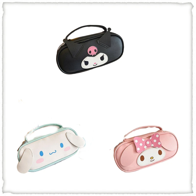 

Sanrio Hello Kitty Pencil Bags Kuromi My Melody Cinnamoroll Large Capacity Portable Stationery Box Cartoon Storage Pencil Case