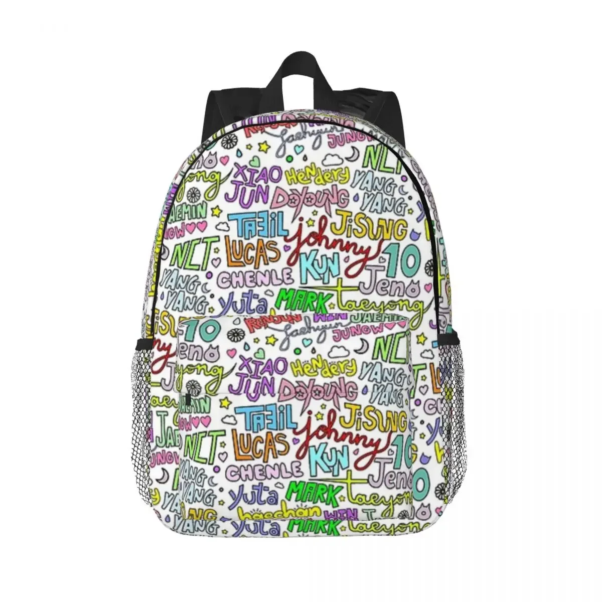 

NCT's Cute Names (OT21) Backpacks Boys Girls Bookbag Casual Children School Bags Laptop Rucksack Shoulder Bag Large Capacity