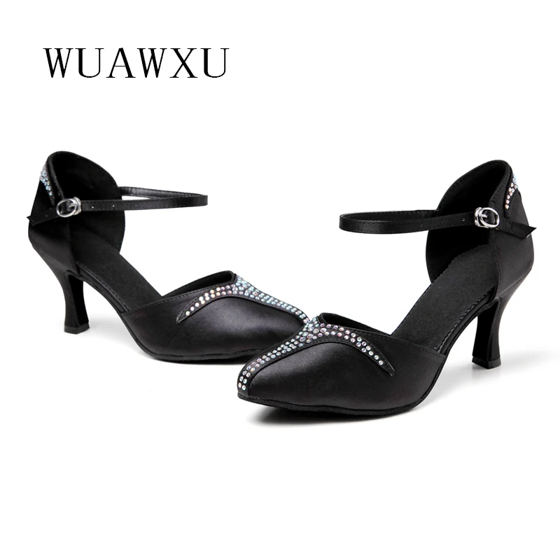 NATASHA Dance Shoes Soft soled Black Latin Dance Shoes Professional Latin Dance Shoes Modern Dance Shoes Women's Hot Selling Dan