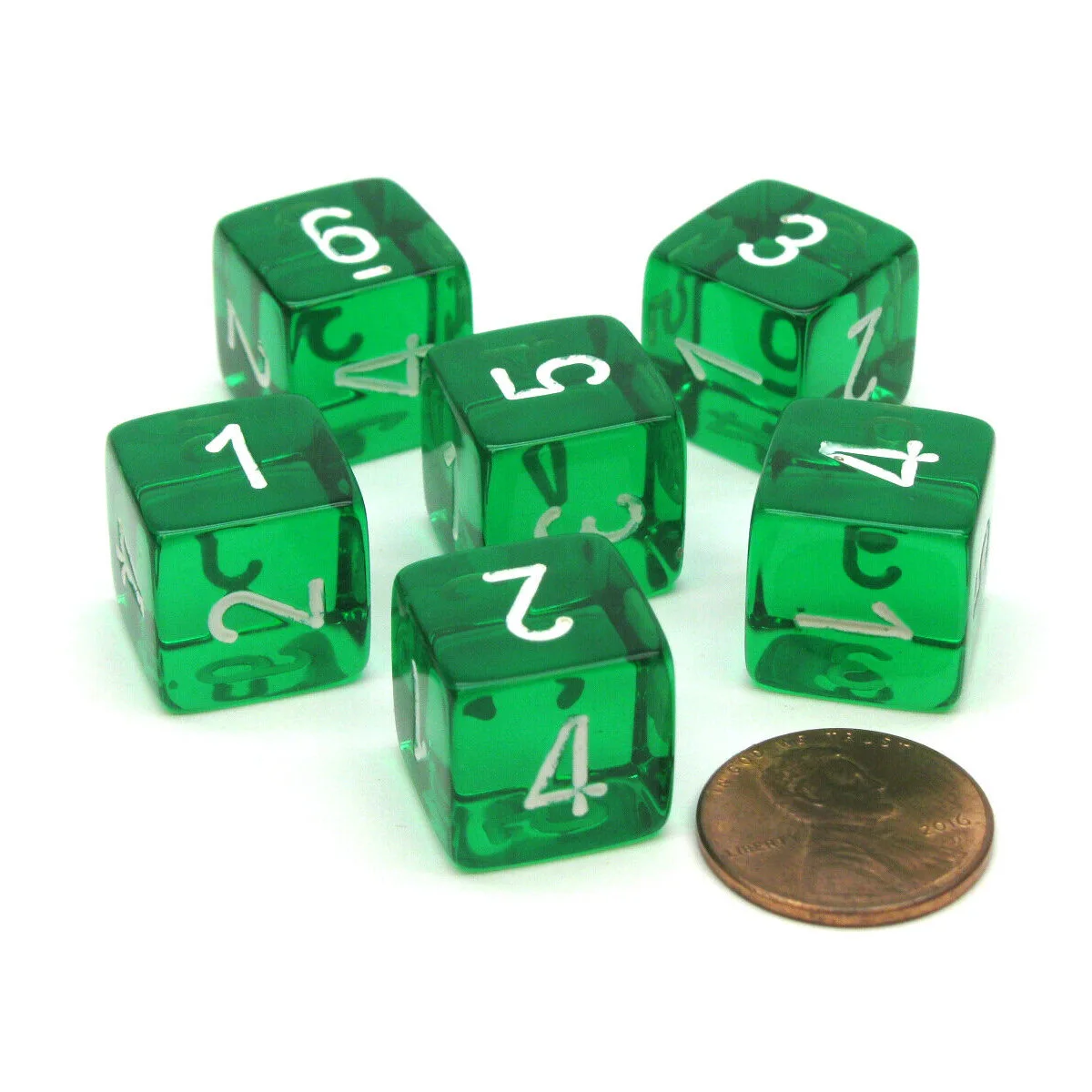 16MM Clearly Number 1 2 3 4 5 6 6-sided Digital Props Dice Number 1-6 Transparent D6 Dices for Board game 10Pcs 10Colors acrylic dice game dice dice set