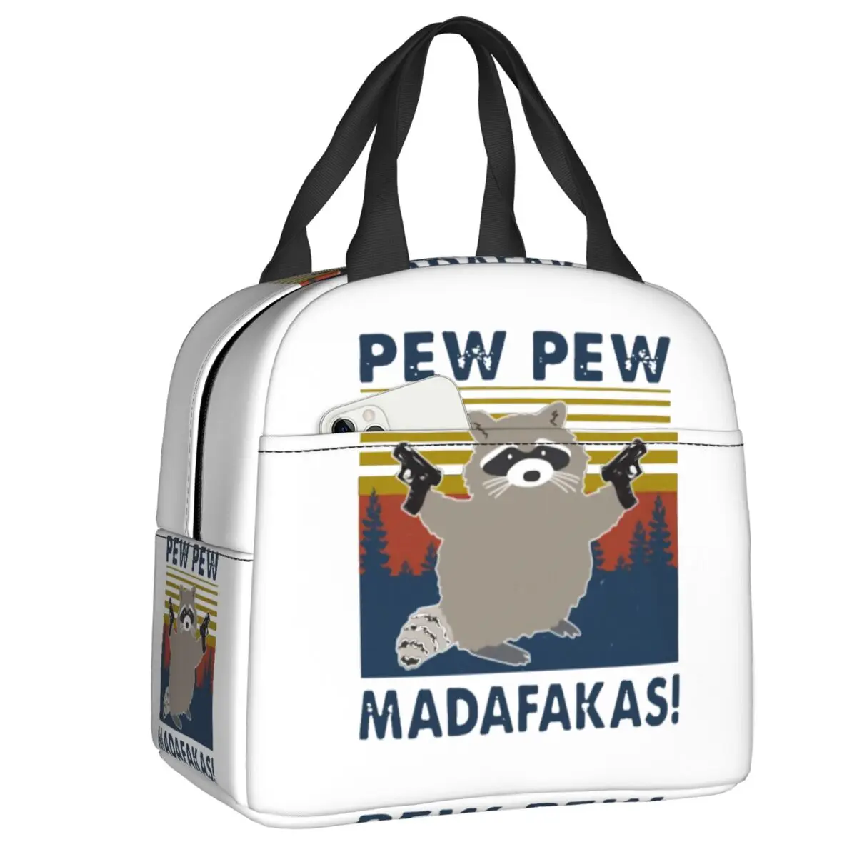 사용자 정의 너구리 Pew Pew Madafakas 절연 도시락 상자 Resuable..