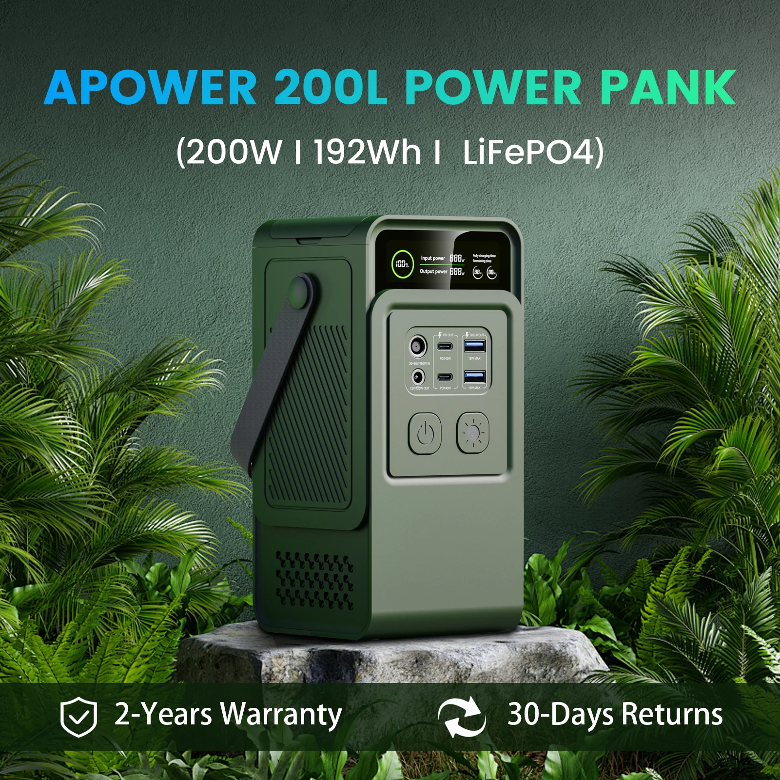 200W Portable Camping Power Station 5