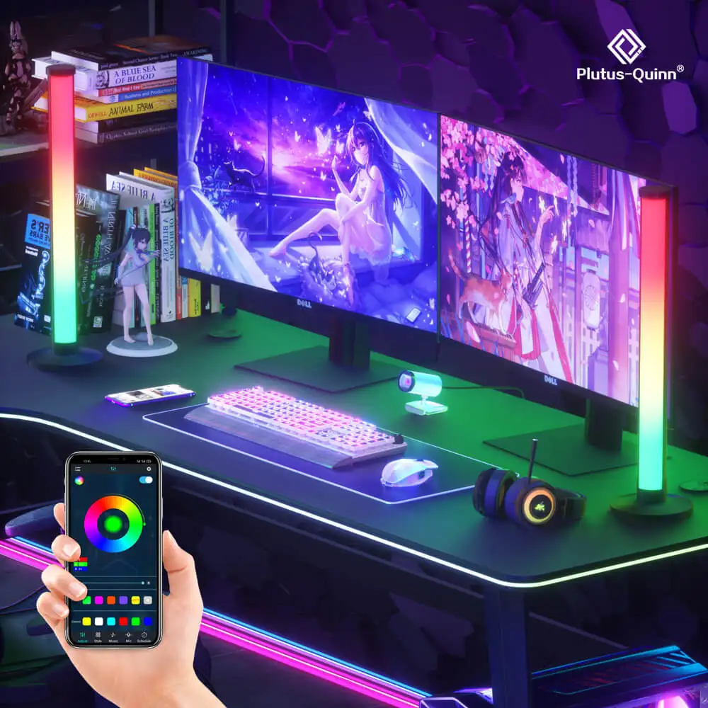 Управление через приложение RGB атмосферная лампа ночник светильник с звуковым