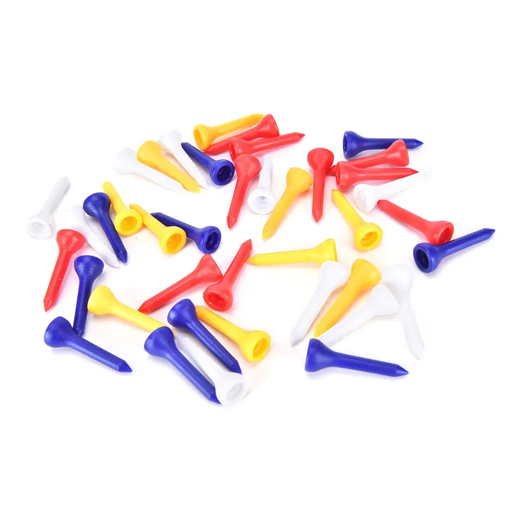 100Pcs 36mm/49mm Mixed Color Plastic Golf TEES ounces bulk price golf accessories Gift for Golfer 3