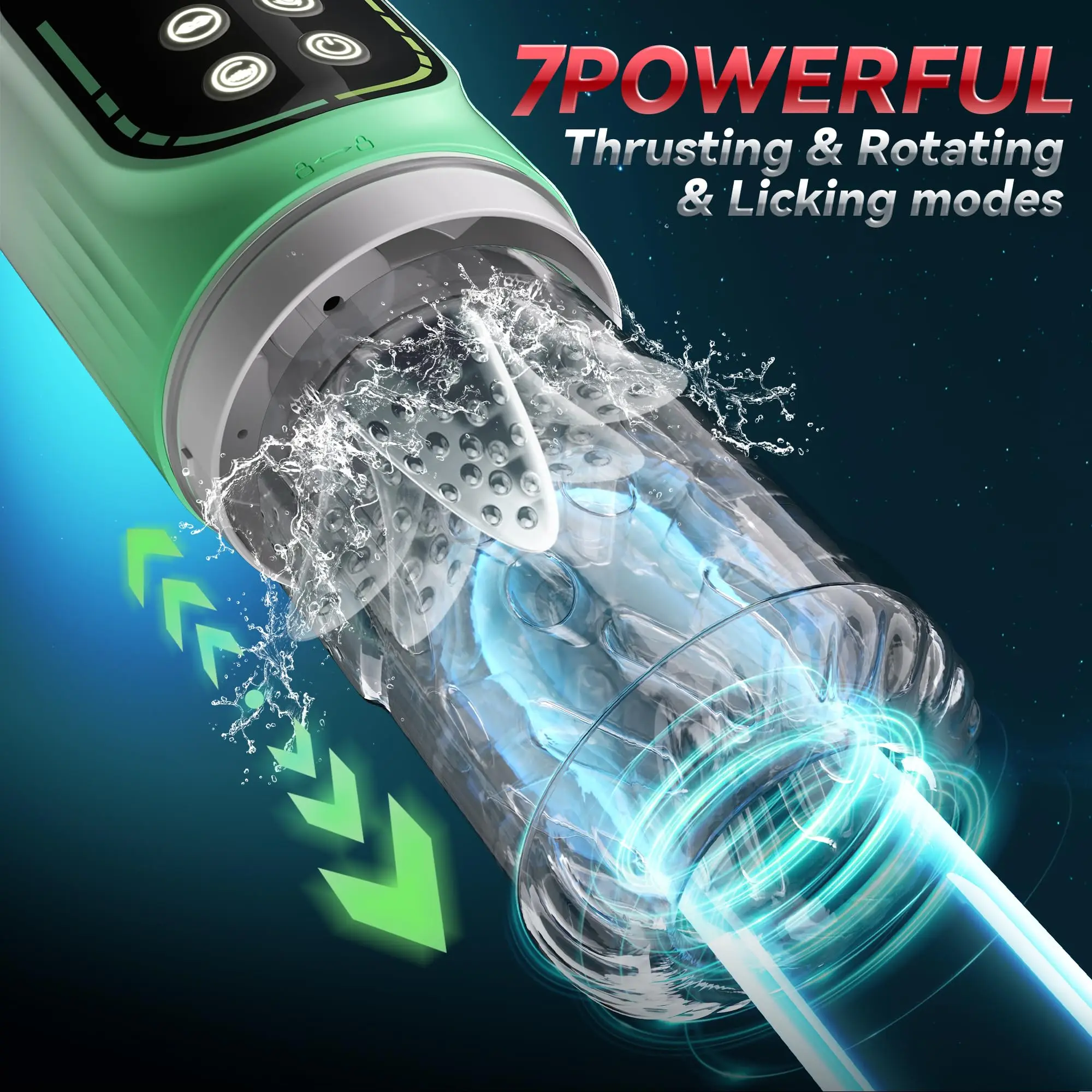 Automatic Thrusting Rotation Male Masturbator Penis Pump Sucking Pocket Pussy Blowjob Machine Sex Toys LED Display male masturbator male masturbation aid male masturbator cup