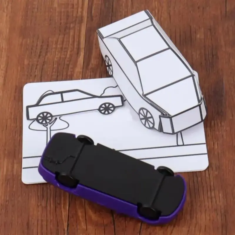 Magic Tricks Appearing Car by Hyde Ren Gimmicks Magic Show Painting Car Magic Toy Interactive Mentalism Magic Card to Paper Car - Image 5