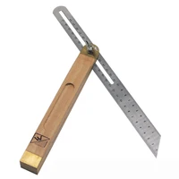 0-22/0-27cm Sliding Angle Ruler T Bevel Hardwood Handle Rotatable Engineer Ruler plastic handle wooden marking gauge Protractor 2