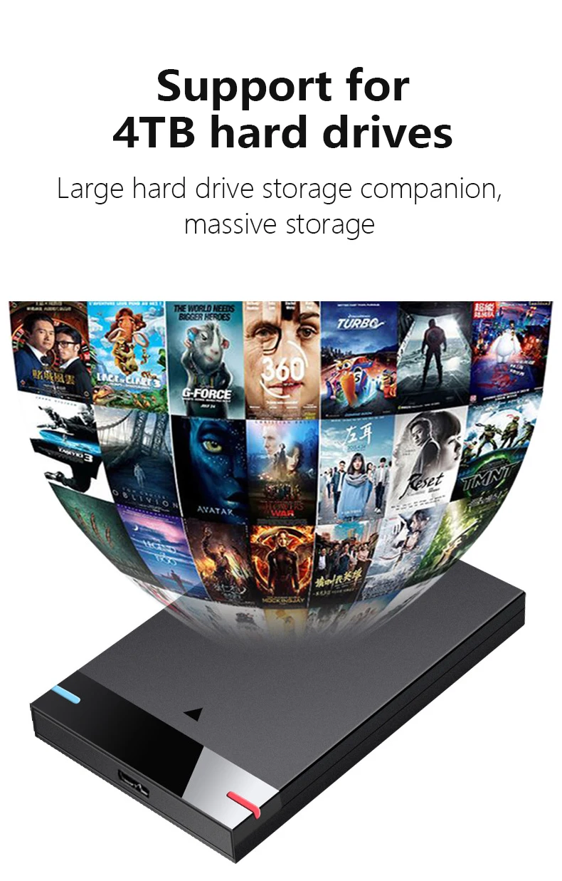 UTHAI Solid State External HDD Enclosure, Porta