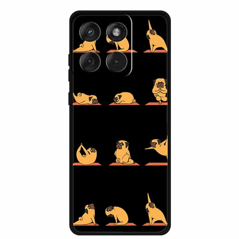 Cartoon Lovely Cat Black Silicone Soft TPU Phone Case