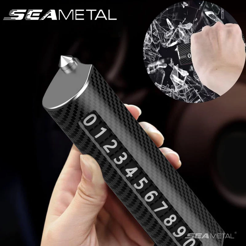 SEAMETAL 자동차 창 차단기 다기능 자동차 전화 번호 카드 플레이트 자..
