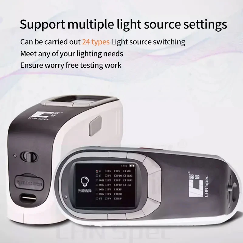 Spectral Colorimeter Handheld Colorimeter High-Precision Computer Color Detector Coating Plastic  CS-580A CS-600A CS-650A 5