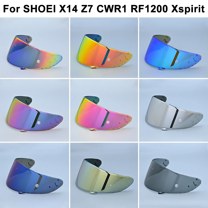 Lente para casco de motocicleta, visera de PC Anti-UV, modelo de lente, funda para SHOEI X14 X-14 Z7 Z-7 x-spirit 3, lente de espejo para visera de casco de cara completa