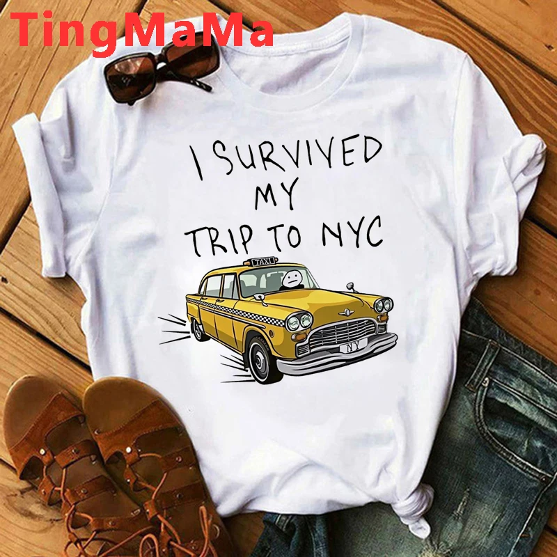 Tom Holland Same Style I Survived My Trip To NYC T Shirt Men The