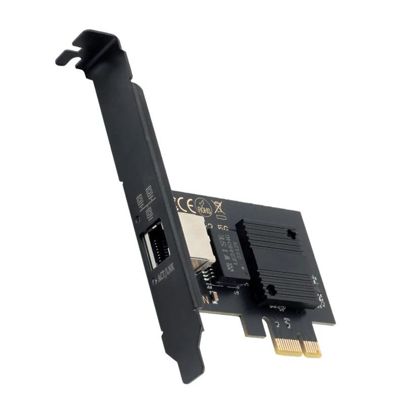 

2500 Мбит/с PCI-E к RJ45 сетевая карта I226 чип Gigabit Ethernet 100/1000/2500 Мбит/с RJ45 LAN Pcie адаптер Черный для ноутбука ПК