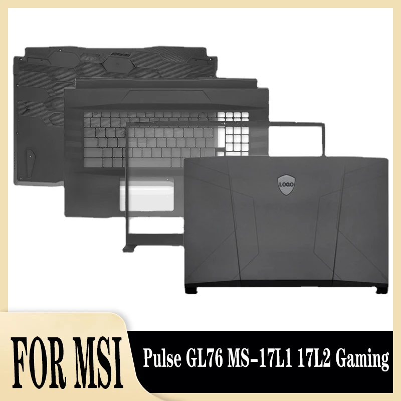 

New Original For MSI Pulse GL76 MS-17L1 17L2 Gaming Laptop LCD Back Cover Front Bezel Hinges Palmrest Bottom Case 17.3 In