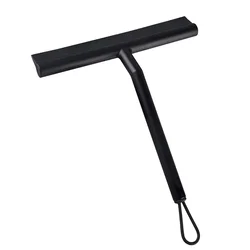 Premium Silicone Shower Squeegee with Holder - Glass and Mirror Cleaner (1 pack)